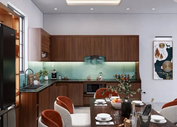 PLYWOOD MELAMINE/ WL719EV/WALNUT VÂN NÚI