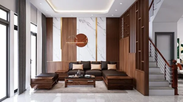 PLYWOOD MELAMINE/ WL719EV/WALNUT VÂN NÚI